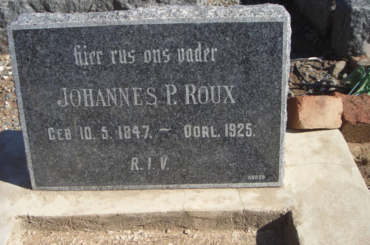 ROUX Johannes P. 1847-1925