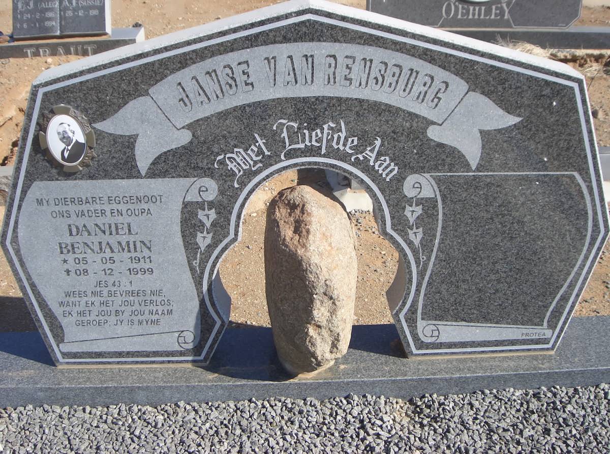 RENSBURG Daniel Benjamin, Janse van 1911-1999