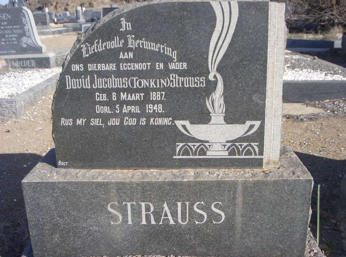 STRAUSS David Jacobus 1887-1948