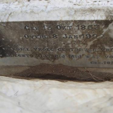 SCHALKWYK Christoffel, van 1857-1922