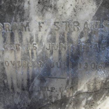 STRAUSS Abram F. 1846-1906 &amp; Andrietta SCHOEMAN -1924