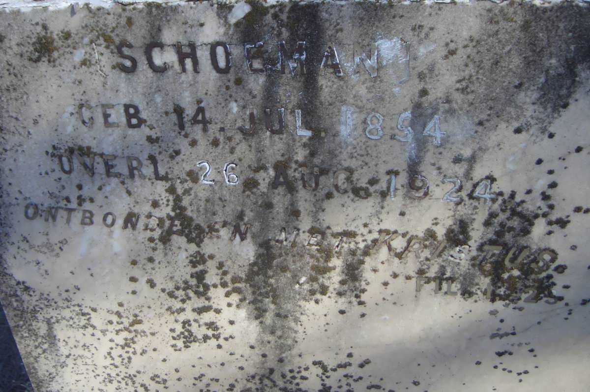 STRAUSS Andrietta nee SCHOEMAN -1924