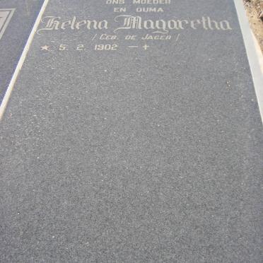 SCHALKWYK Helena Magaretha, van nee DE JAGER 1902-