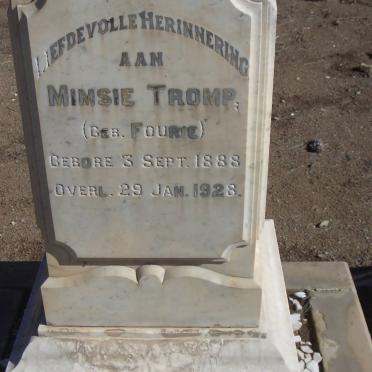 TROMP Mimsie nee FOURIE 1888-1928