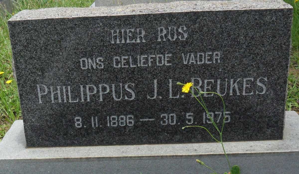 BEUKES Philippus J.L. 1886-1975