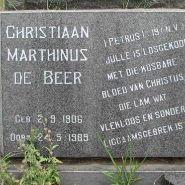 BEER Christiaan Marthinus, de 1906-1989 &amp; Christina Susanna STRYDOM 1906-1982