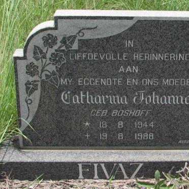FIVAZ Catharina Johanna nee BOSHOFF 1944-1988