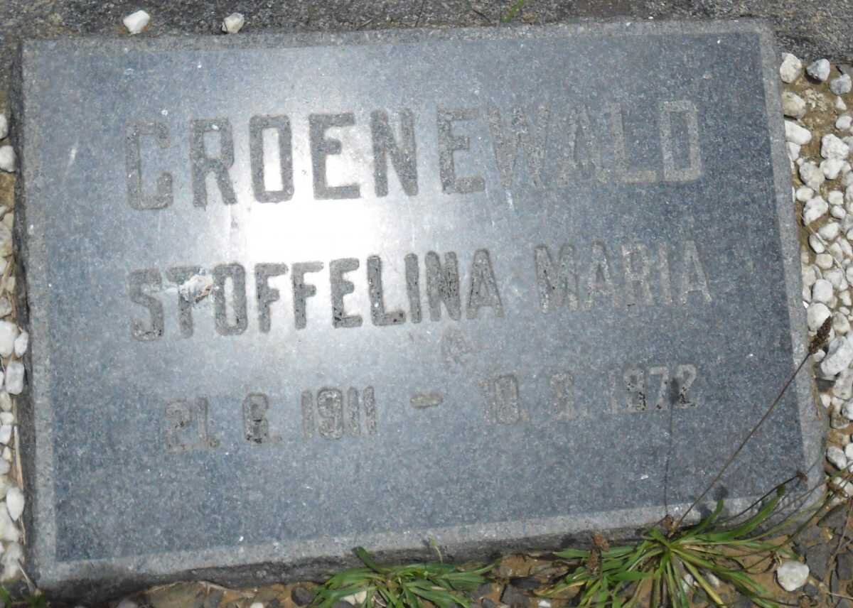 GROENEWALD Stoffelina Maria 1911-1972