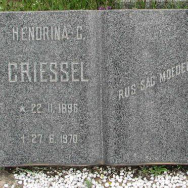 GRIESSEL Hendrina G. 1896-1970
