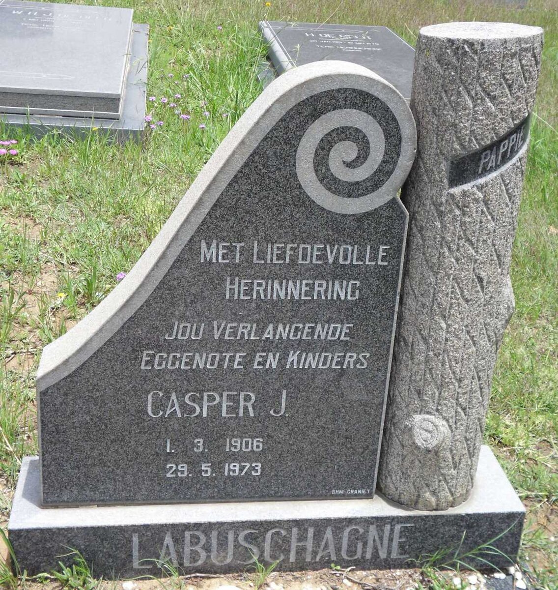 LABUSCHAGNE Casper J. 1906-1973