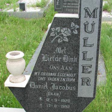 MÜLLER Daniël Jacobus 1920-1992