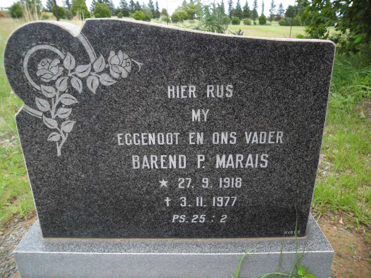 MARAIS Barend P. 1918-1977