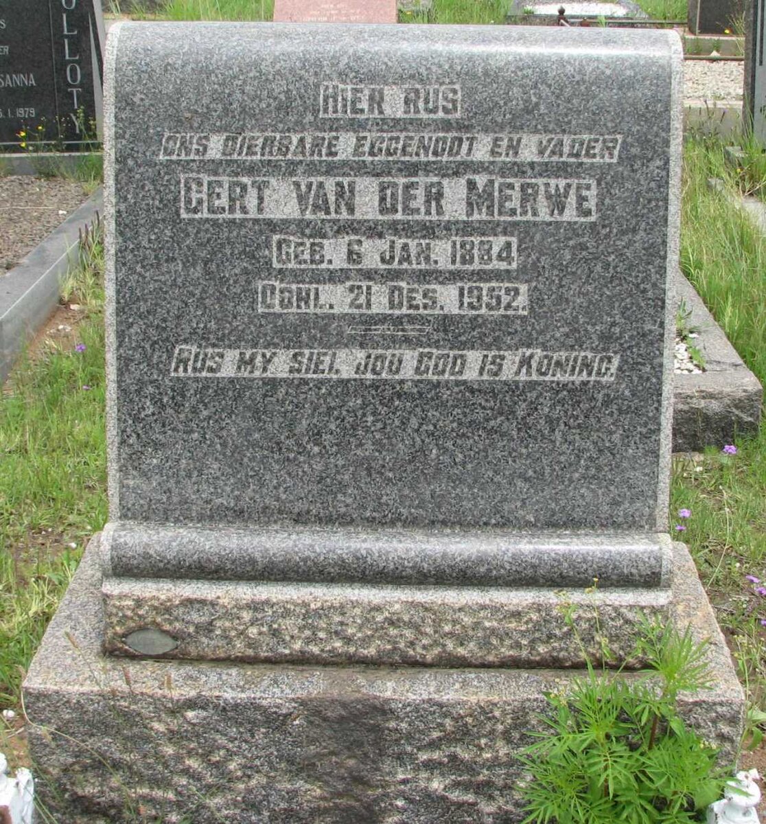 MERWE Gert, van der 1884-1952