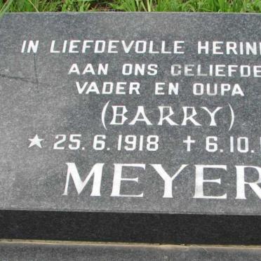 MEYER Barry 1918-1997