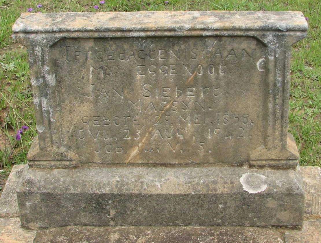 MASSYN Jan Siebert 1858-1942