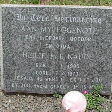 NAUDE Heilie M.E. 1905-1973