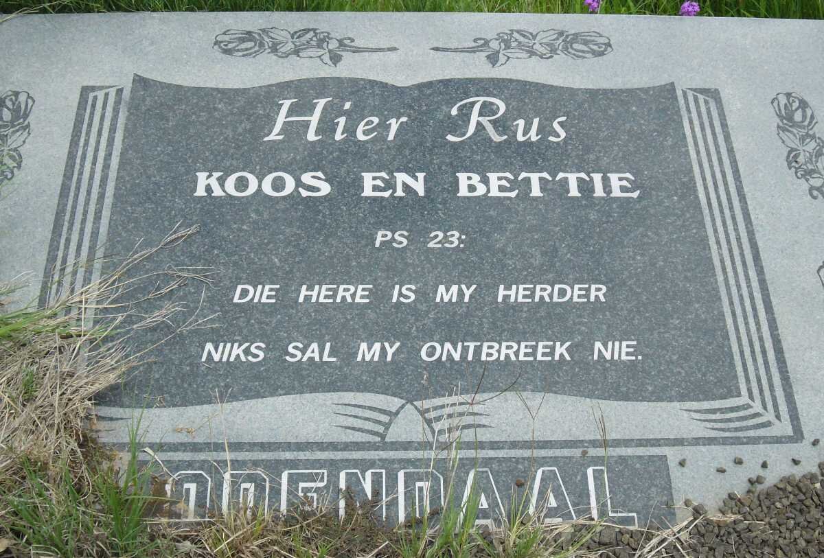 ODENDAAL Koos &amp; Bettie