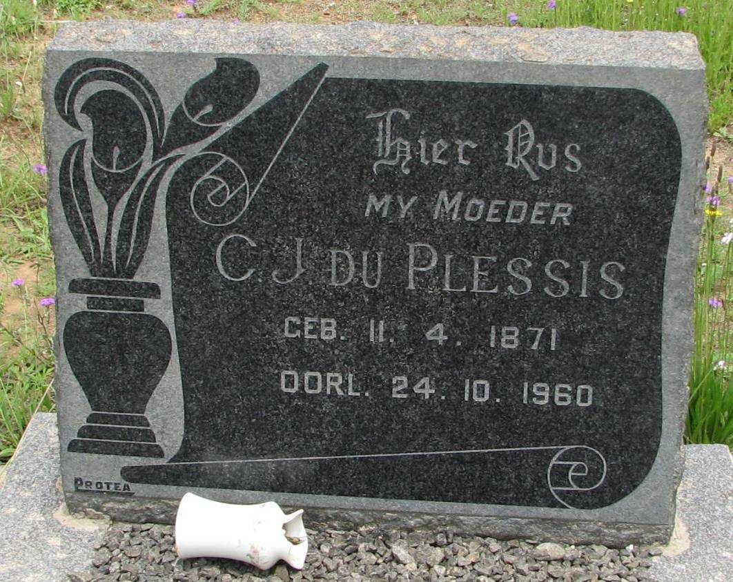 PLESSIS C.J., du 1871-1960