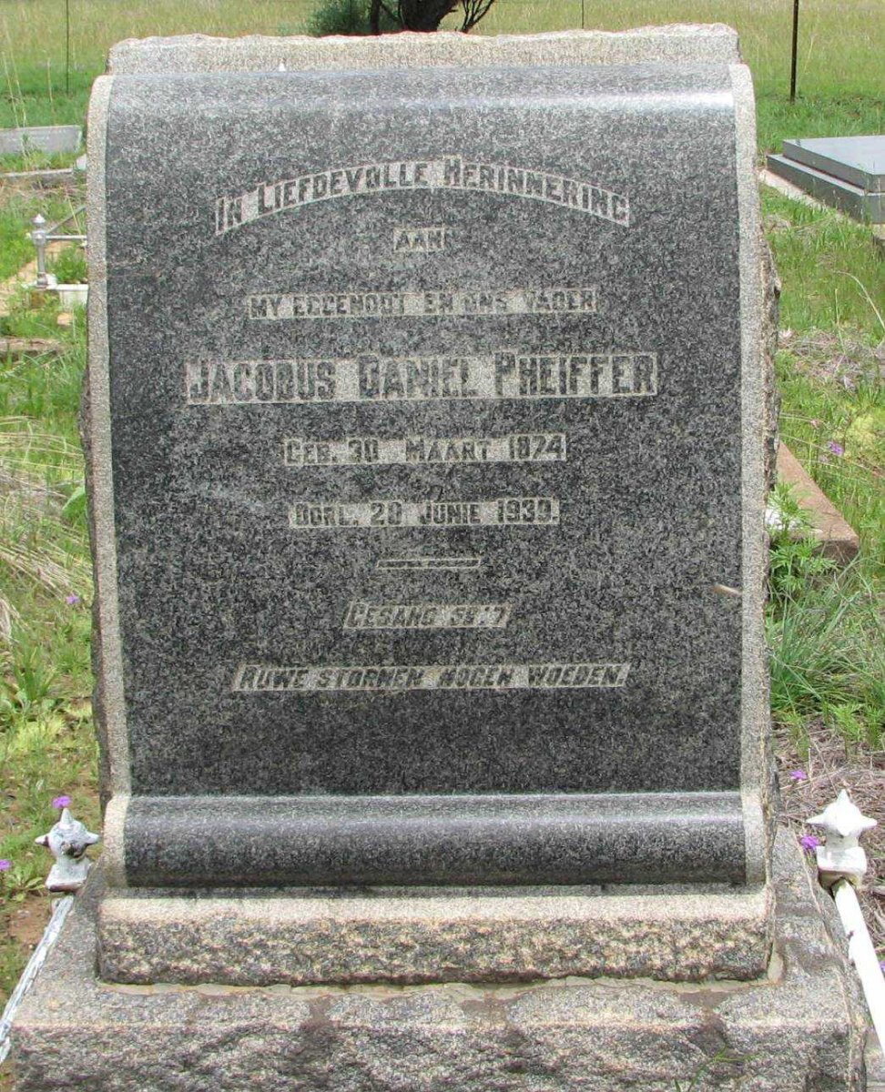 PHEIFFER Jacobus Daniel 1874-1939