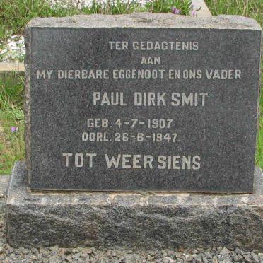 SMIT Paul Dirk 1907-1947