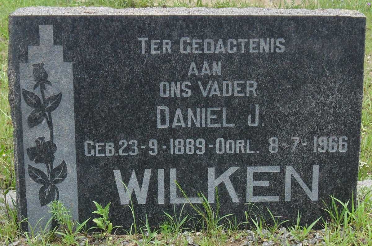 WILKEN Daniel J. 1889-1966 &amp; Martha R. HATTINGH 1887-1963