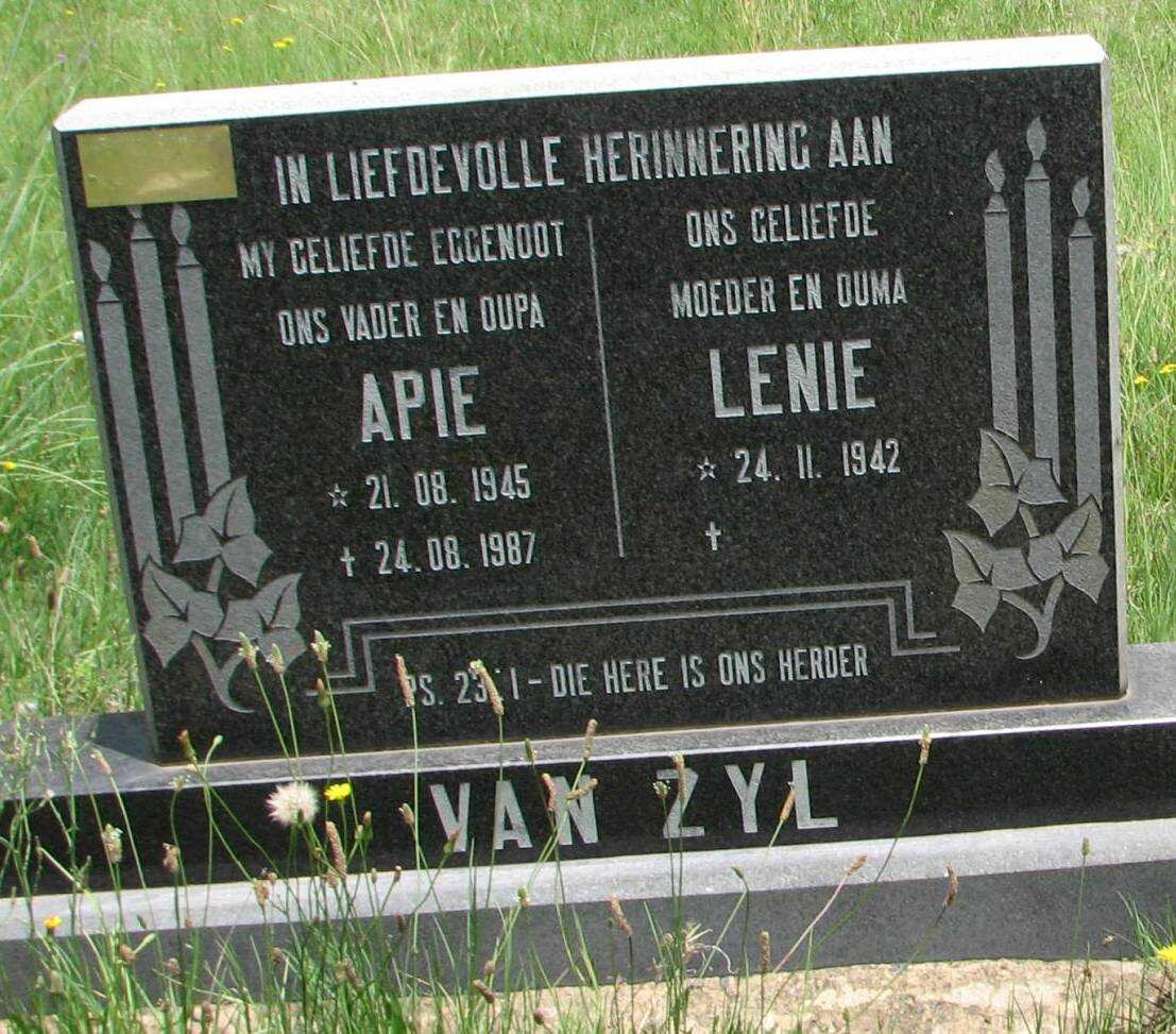 ZYL Apie, van 1945-1987 &amp; Lenie 1942-
