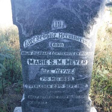 MEYER Marie S.M. nee HEYNS 1859-1912