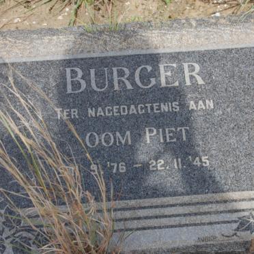 BURGER Piet 1876-1945