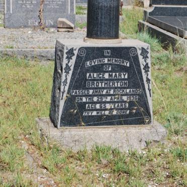 BROTHERTON Alice Mary -1936