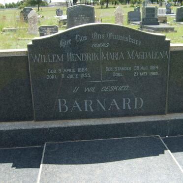 BARNARD Willem Hendrik 1884-1955 &amp; Maria Magdalena STANDER 1884-1969