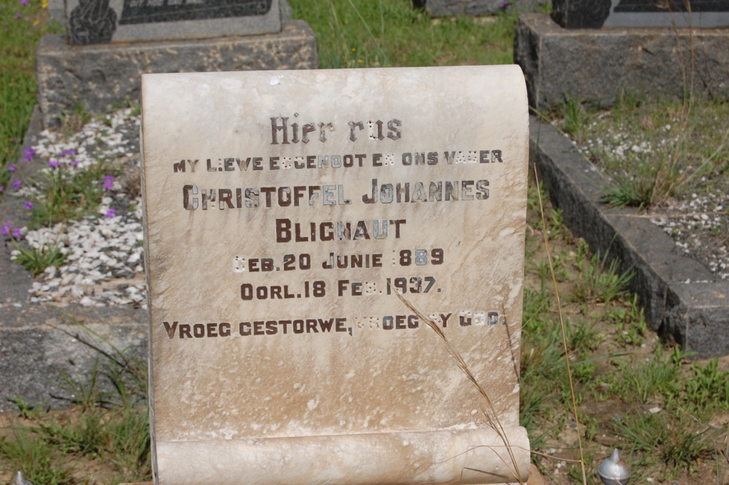 BLIGNAUT Christoffel Johannes 1889-1937
