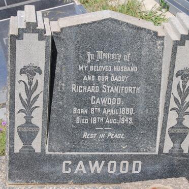 CAWOOD Richard Staniforth 1880-1943