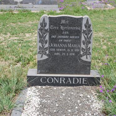 CONRADIE Johanna Maria nee VENTER 1891-1976