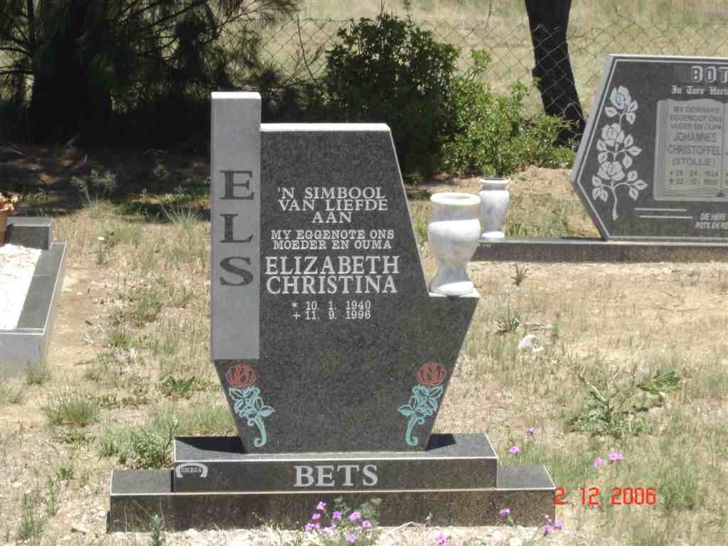 ELS Elizabeth Christina 1940-1996