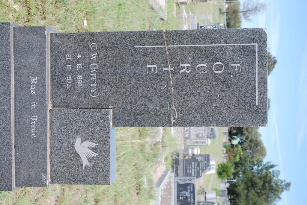 FOURIE C.W. 1888-1973