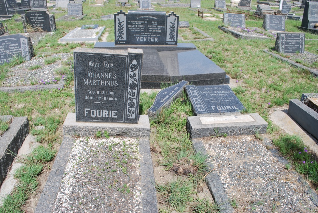 FOURIE Johannes Marthinus 1881-1964 &amp; Johanna Margrietha Catharina NEL 1885-1955