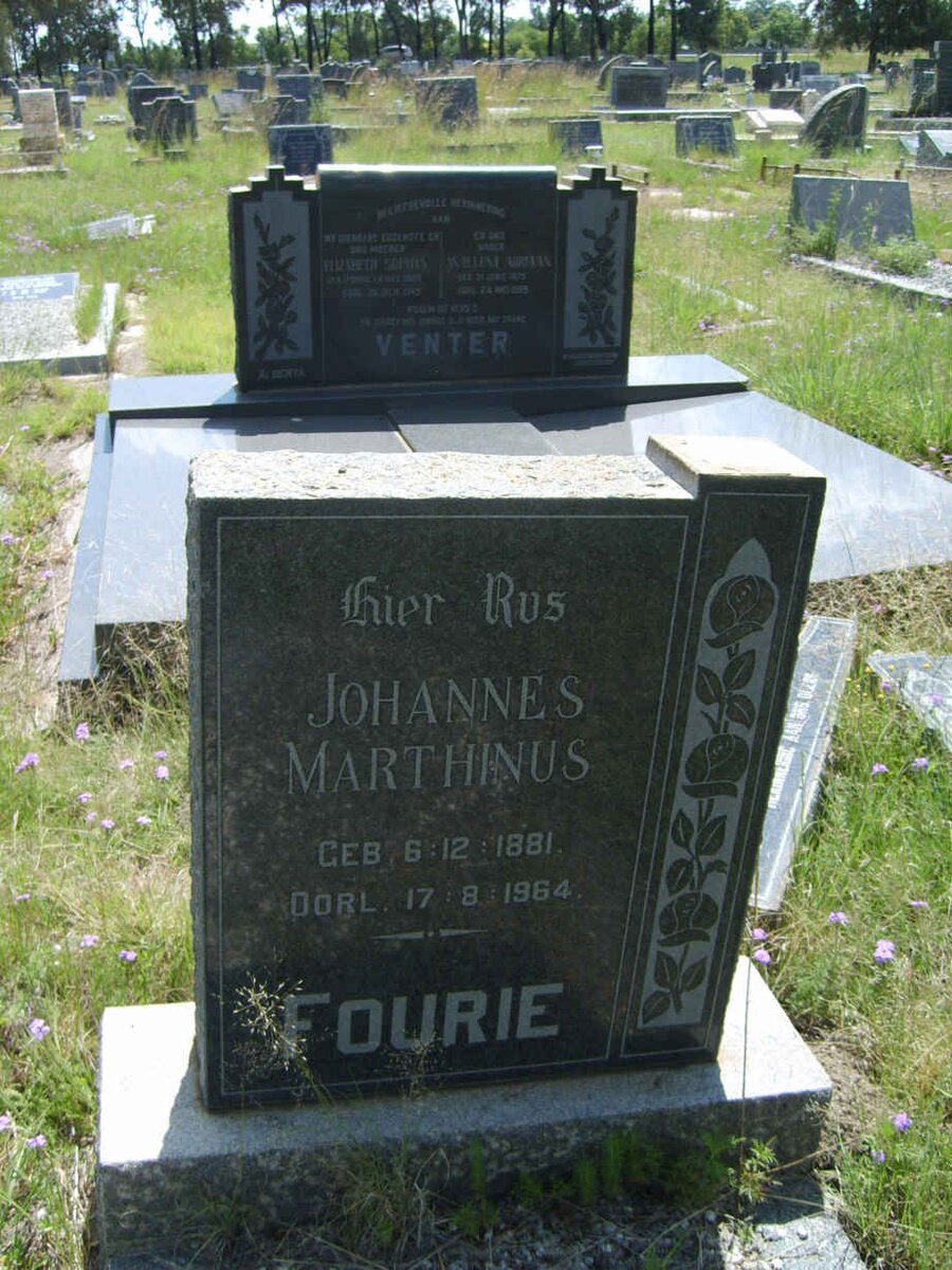 FOURIE Johannes Marthinus 1881-1964