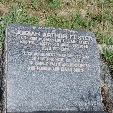 FOSTER Josiah Arthur -1946