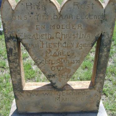 HEERDEN Elizabeth Christina, van nee MAREE 1875-1932