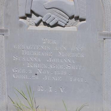 KRIEK Susanna Johanna nee SMIT 1889-1941