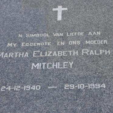 MITCHLEY Martha Elizabeth Ralph 1940-1994