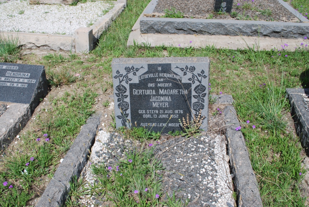 MEYER Gertuida Magaretha Jacomina nee STEYN 1876-1952