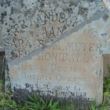 MEYER Sara S.M. nee HONIBALL 1855-1915