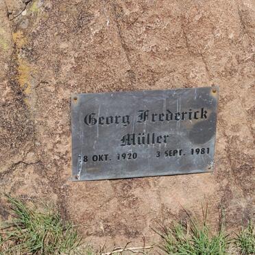 MÜLLER Georg Frederick 1920-1981