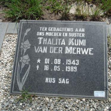 MERWE Thalita Kumi, van der 1943-1989