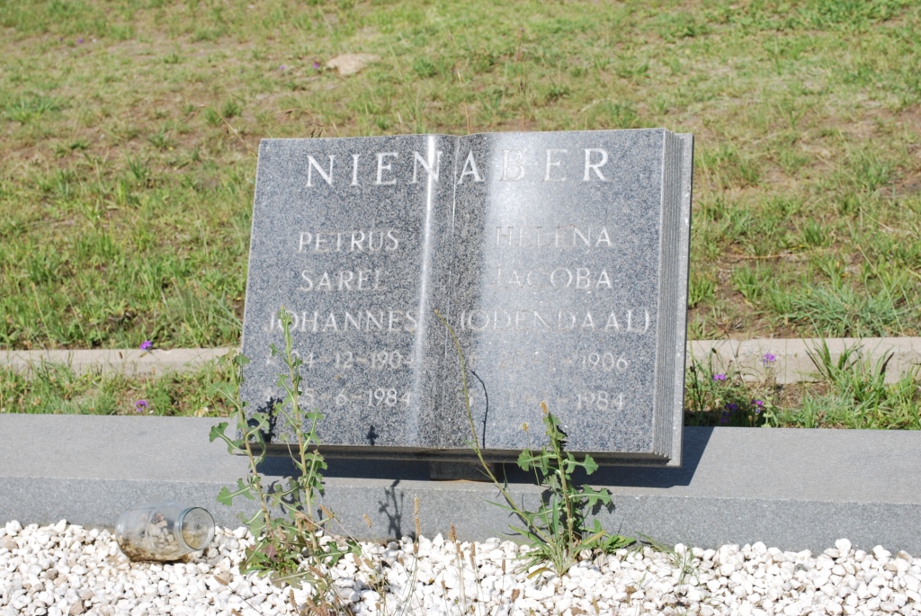 NIENABER Petrus Sarel Johannes 1904-1984 &amp; Helena Jacoba ODENDAAL 1906-1984