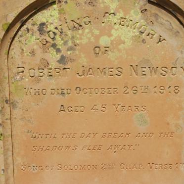 NEWSON Robert James -1918