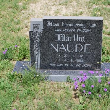 NAUDE Martha 1912-1993