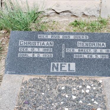 NEL Christiaan 1883-1938 &amp; Hendrina BREET 1884-1961