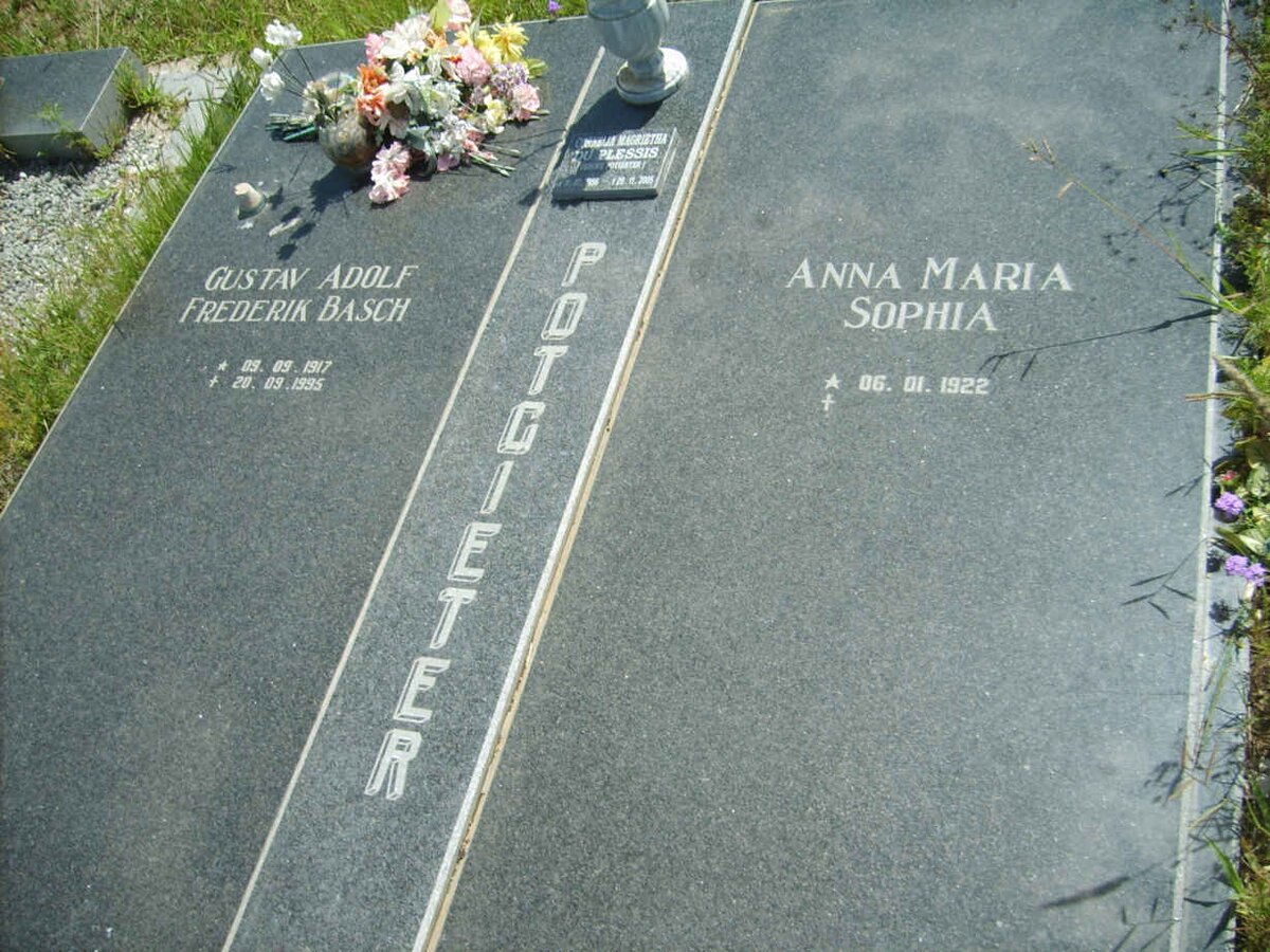 POTGIETER Gustav Adolf Frederik Basch 1917-1995 &amp; Anna Maria Sophia 1922- :: DU PLESSIS Cornelia Magrietha